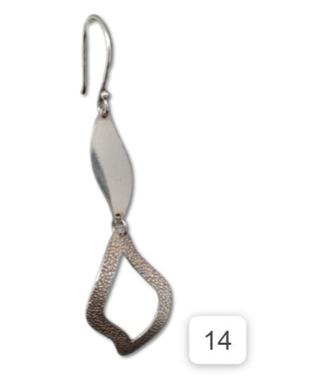Aretes en Plata 950 Largo APLL41