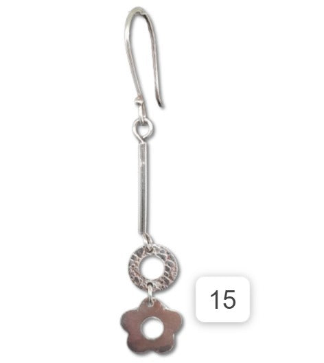 Aretes en Plata 950 Largo APLL41