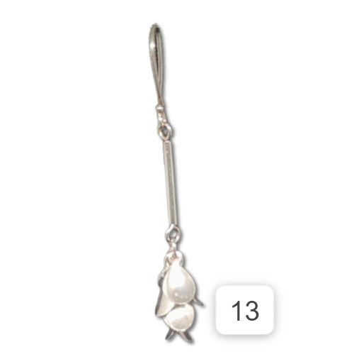 Aretes en Plata 950 Largo APLL41