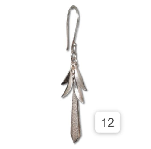 Aretes en Plata 950 Largo APLL41