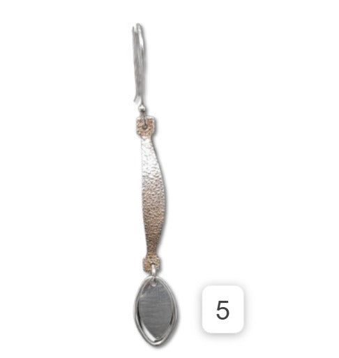 Aretes en Plata 950 Largo APLL41
