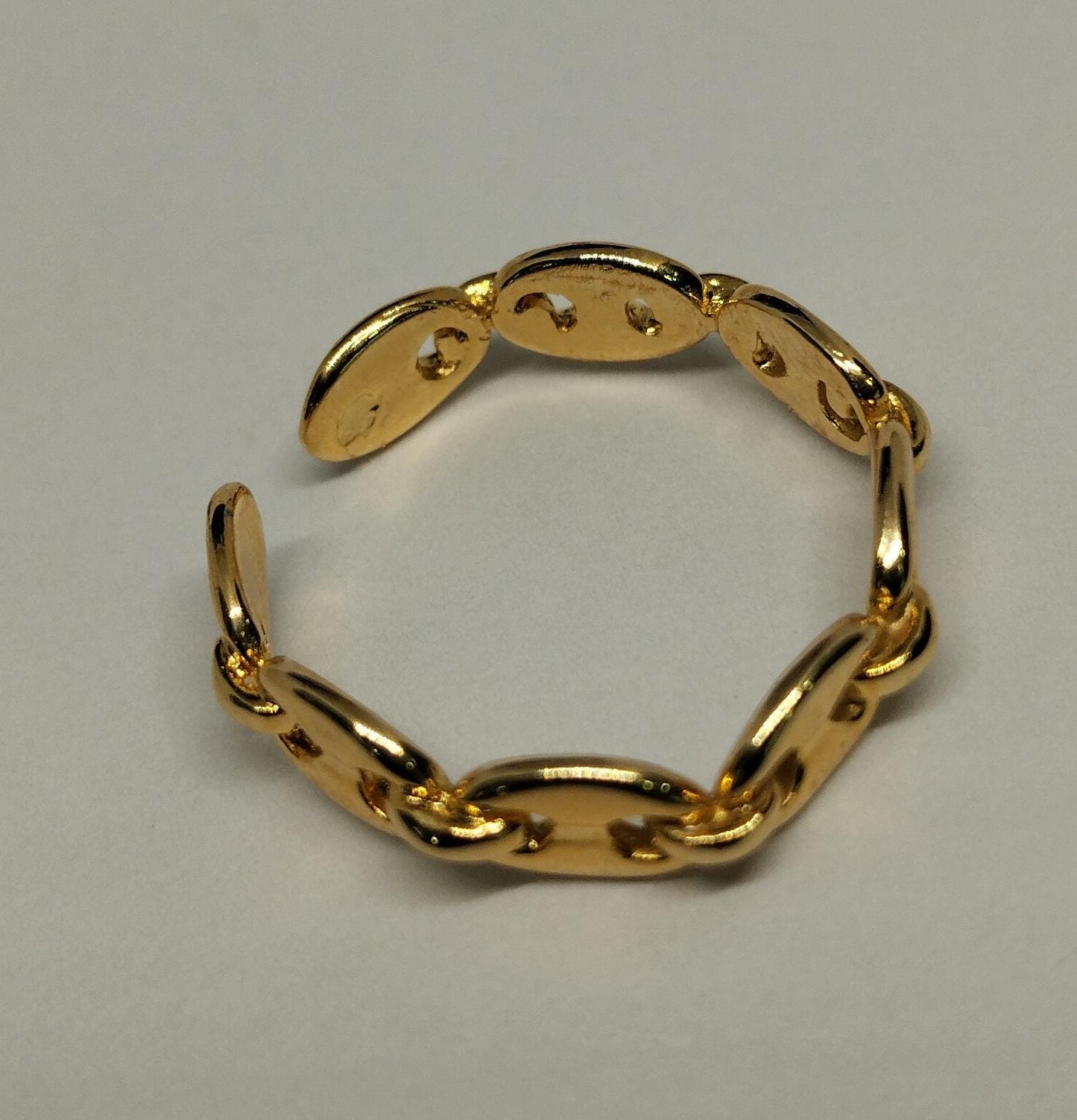 Anillo en Oro Laminado con Diseño de Eslabón Marino ANCH0701