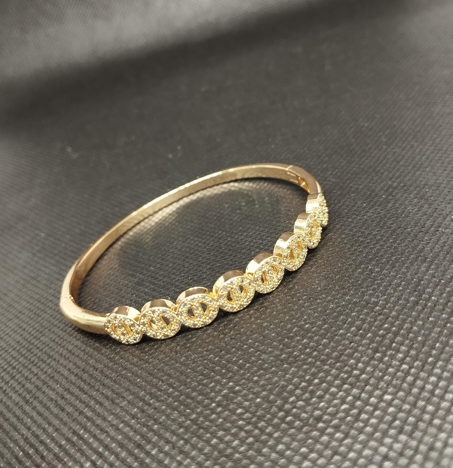 PULSERA ORO LAMINADO DISEÑO CIRCULOS PLBJ0040