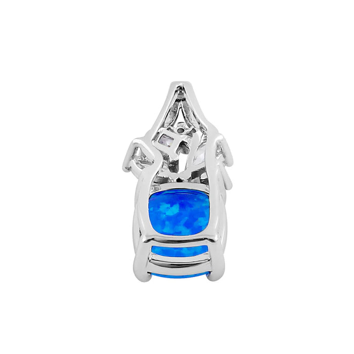 Colgante de plata elegante lavanda azul lavanda lab opal CZWSPZ442