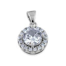 DIJE EN PLATA LEY 926 AUREOLA CIRCON DPCH29