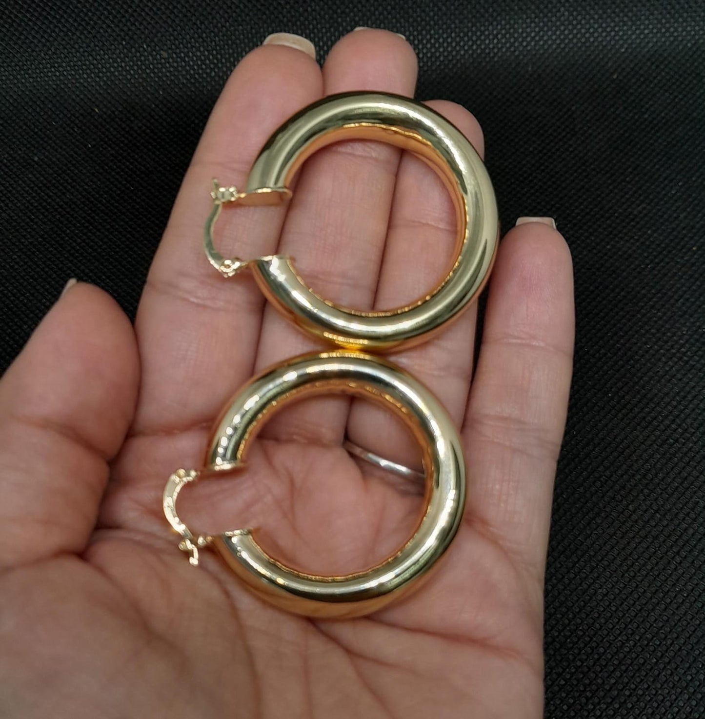 CANDONGA GRUESA ORO LAMINADO BRBJ692-40
