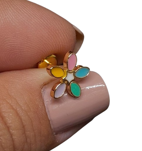 TOPOS FLORES EN ORO LAMINADO BRCH33527