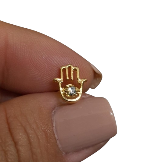 TOPO ORO LAMINADO MANO DE FATIMA BRL42881