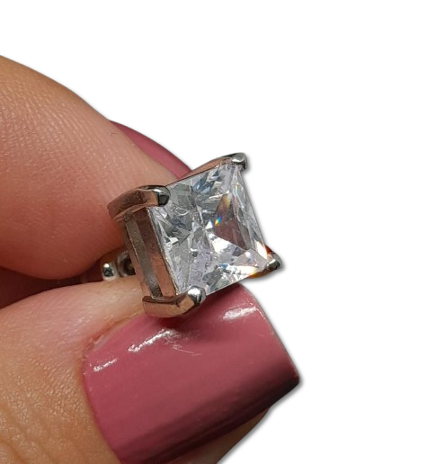 Topo de Fantasía Cuadrado con circón Central AFCG