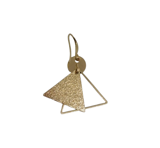 Arete Triangular con Diseño de Flores en Acero AFTR