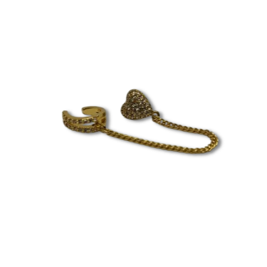 TOPO + EARCUFF ORO Y PLARTA LAMINADA BRBJ3020