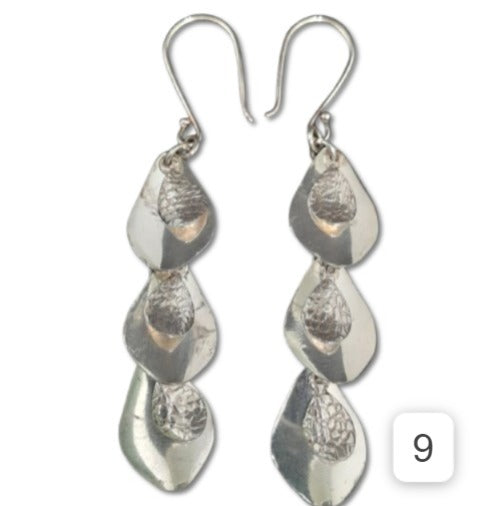 Aretes en Plata 950 Largo APLL41
