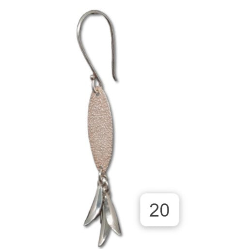 Aretes en Plata 950 Largo APLL41