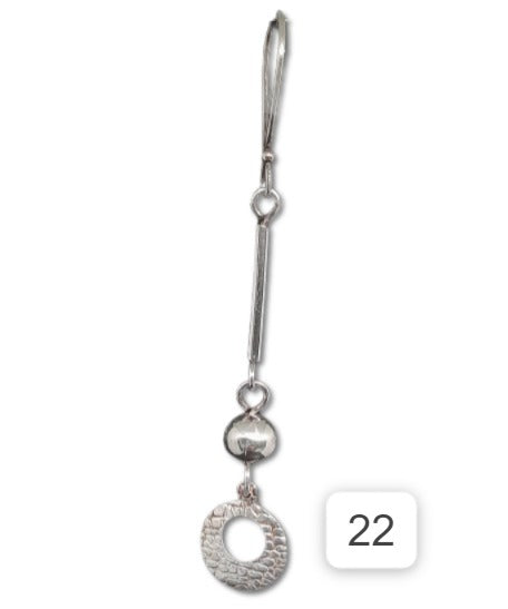 Aretes en Plata 950 Largo APLL41
