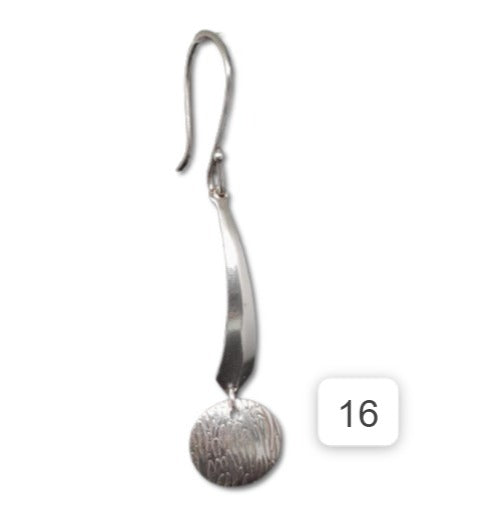 Aretes en Plata 950 Largo APLL41