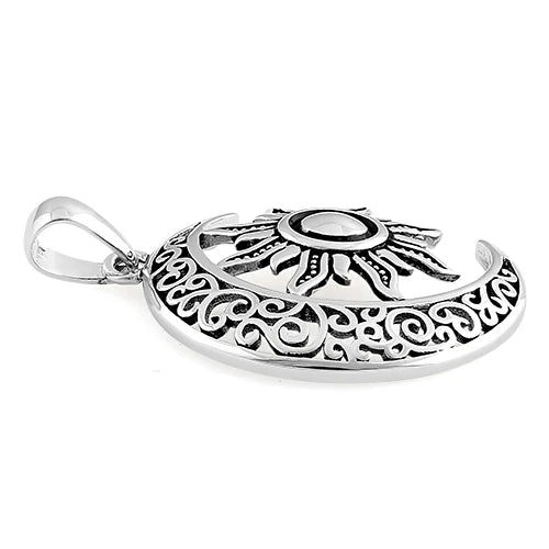 Dije Celta Luna y Sol de Plata de Ley 925
