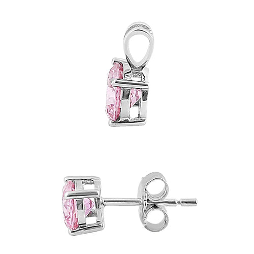 SET PLATA LEY 925 DIJE Y ARETES SETPCH36