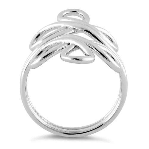 ANILLO EN PLATA REMOLINOS REFLEJADOS