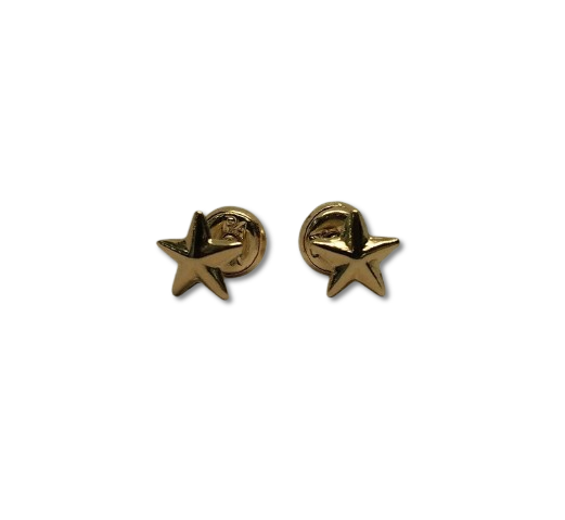 TOPOS ORO 18K DISEÑO ESTRELLA TO-ESTRELLA