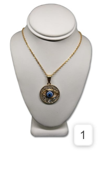 COLLAR OJO TURCO  -  COLLAR ACERO
