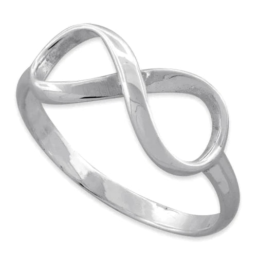 ANILLO EN PLATA LEY 925 DISEÑO INFINITO