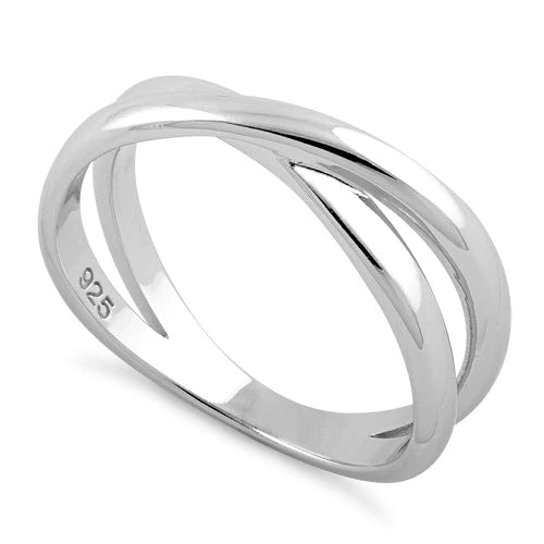 ANILLO EN PLATA SUPERPUESTO DOBLE