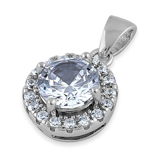 DIJE EN PLATA LEY 926 AUREOLA CIRCON DPCH29