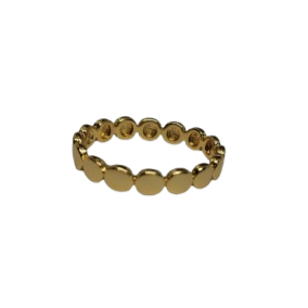 Anillo en oro laminado con Diseño de Esferas Seguidas ANW0782
