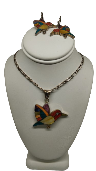 JUEGO PIEDRAS NATURALES Y PLATA COLIBRÌ PPJOPCG
