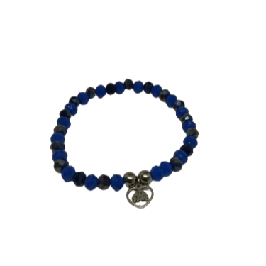 PULSERA ACERO Y MURANO SINTETICO PABDAV