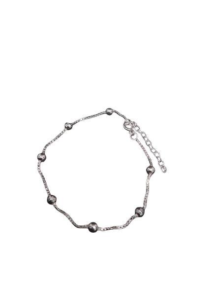 PULSERA PLATA DISEÑO ESFERAS PPVNFP279