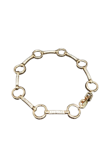 PULSERA ORO LAMINADO CIRCULOS CADENA PLBJ06048