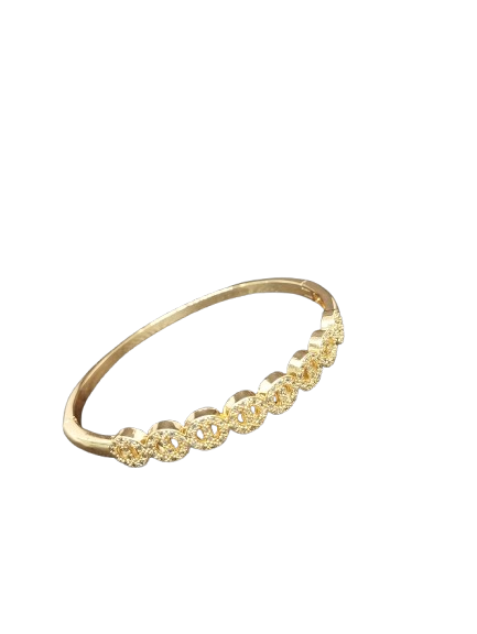 PULSERA ORO LAMINADO DISEÑO CIRCULOS  PLBJ0040