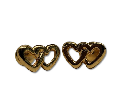 TOPOS CORAZÒN DOBLE ORO LAMINADO S-011