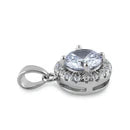DIJE EN PLATA LEY 926 AUREOLA CIRCON DPCH29
