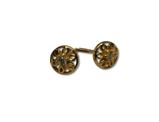 TOPO ORO 18k HOJA THOJA