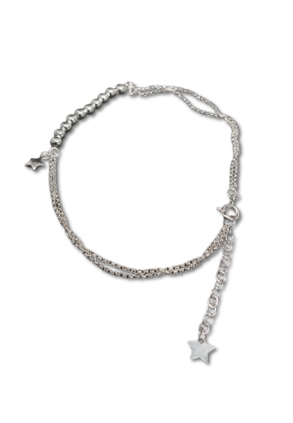 TOBILLERA ESTRELLA Y PERLAS TPNFP67