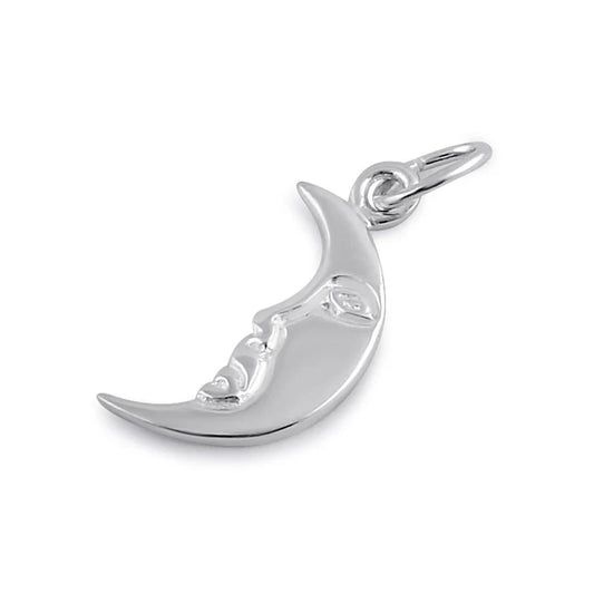 Colgante de luna creciente de plata WSPP1119