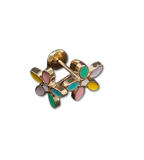 TOPOS FLORES EN ORO LAMINADO BRCH33527
