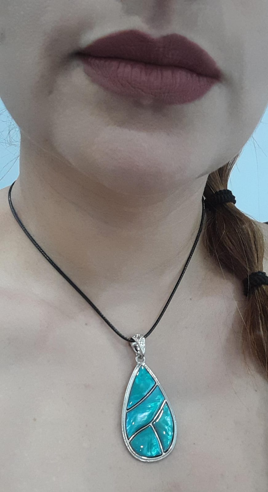 COLLAR CON COLGANTE CONCHA DE ABULON CLLCA1