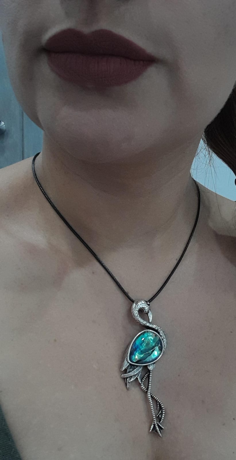 COLLAR CON COLGANTE CONCHA DE ABULON CLLCA1