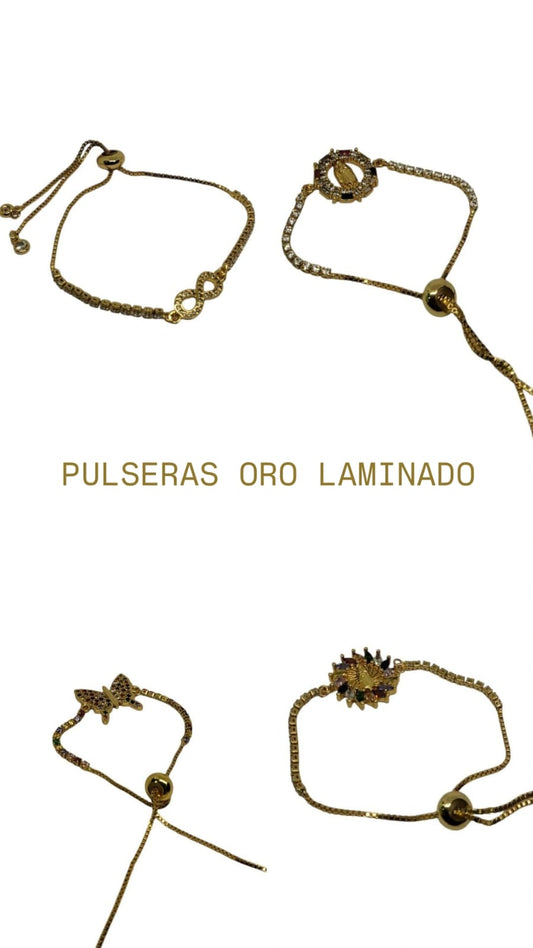 PULSERAS ORO LAMINADO DISEÑOS LBJ5330