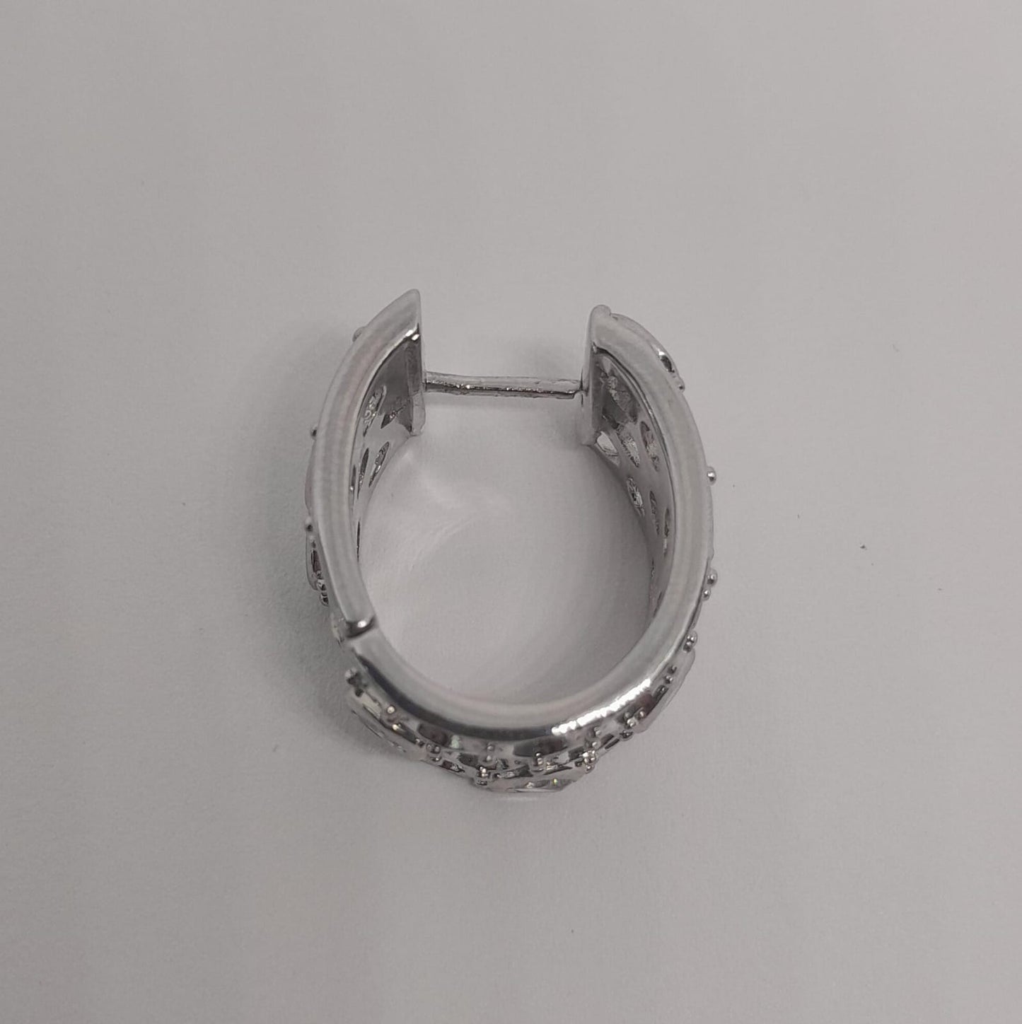 Arete de Fantasía Plateado con Piedras AFAPIEP