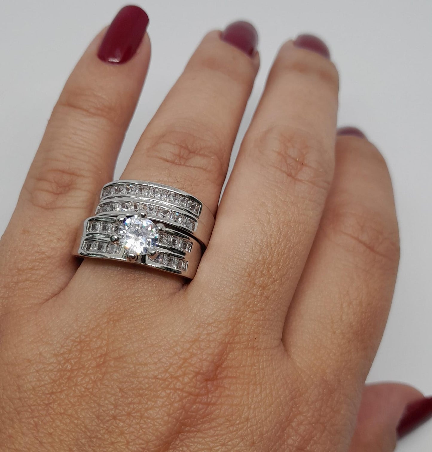 Set de Boda en Plata Laminada ANBJ0124