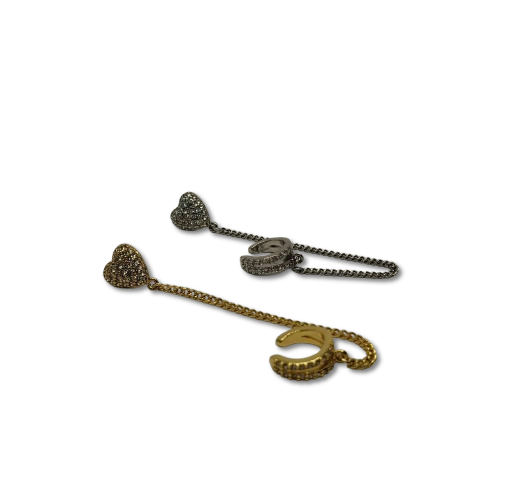 TOPO + EARCUFF ORO Y PLARTA LAMINADA BRBJ3020