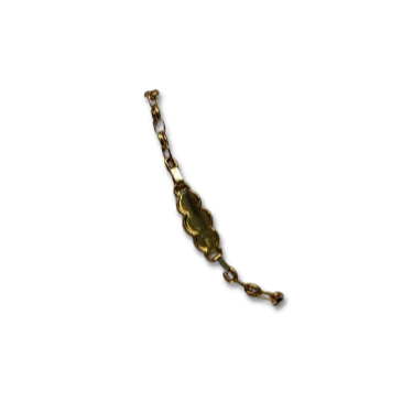 PULSERA ORO 18K PARA BEBE TEJIDO CLIP