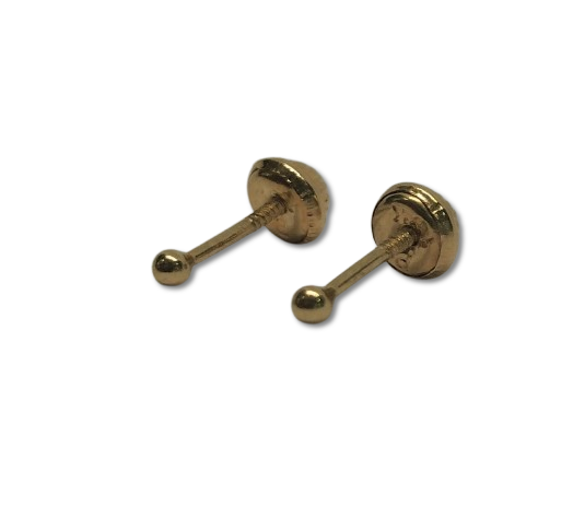 TOPO MEDIA BOLA LISA ORO 18K. TO-2MM MEDIA BOLA LISA