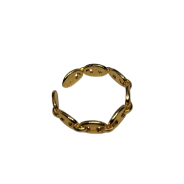 Anillo en Oro Laminado con Diseño de Eslabón Marino ANCH0701