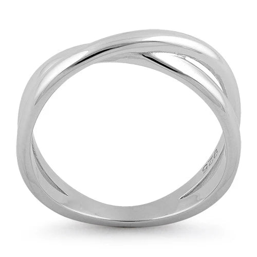 ANILLO EN PLATA SUPERPUESTO DOBLE