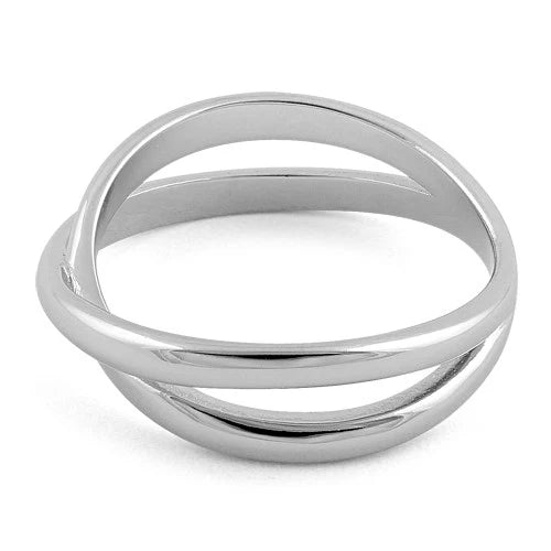 ANILLO EN PLATA SUPERPUESTO DOBLE